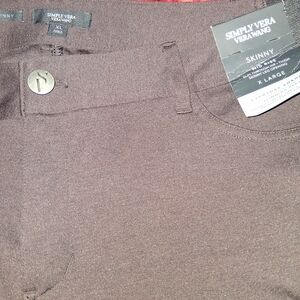 Simply Vera Vera Wang Brown Skinny Pants